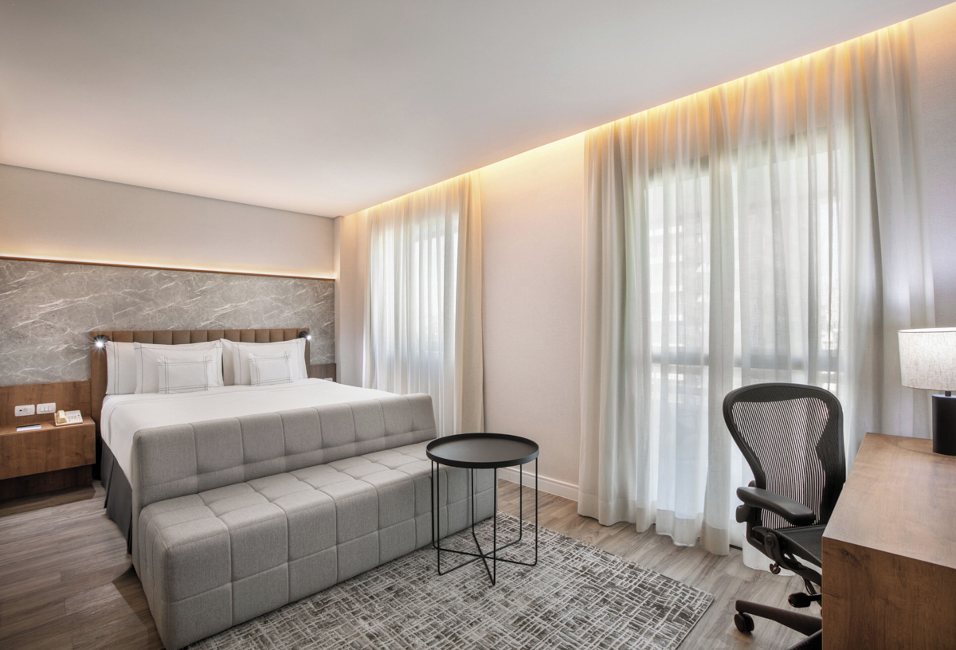 高級寢具、迷你吧、客房內保險箱、獨特裝潢