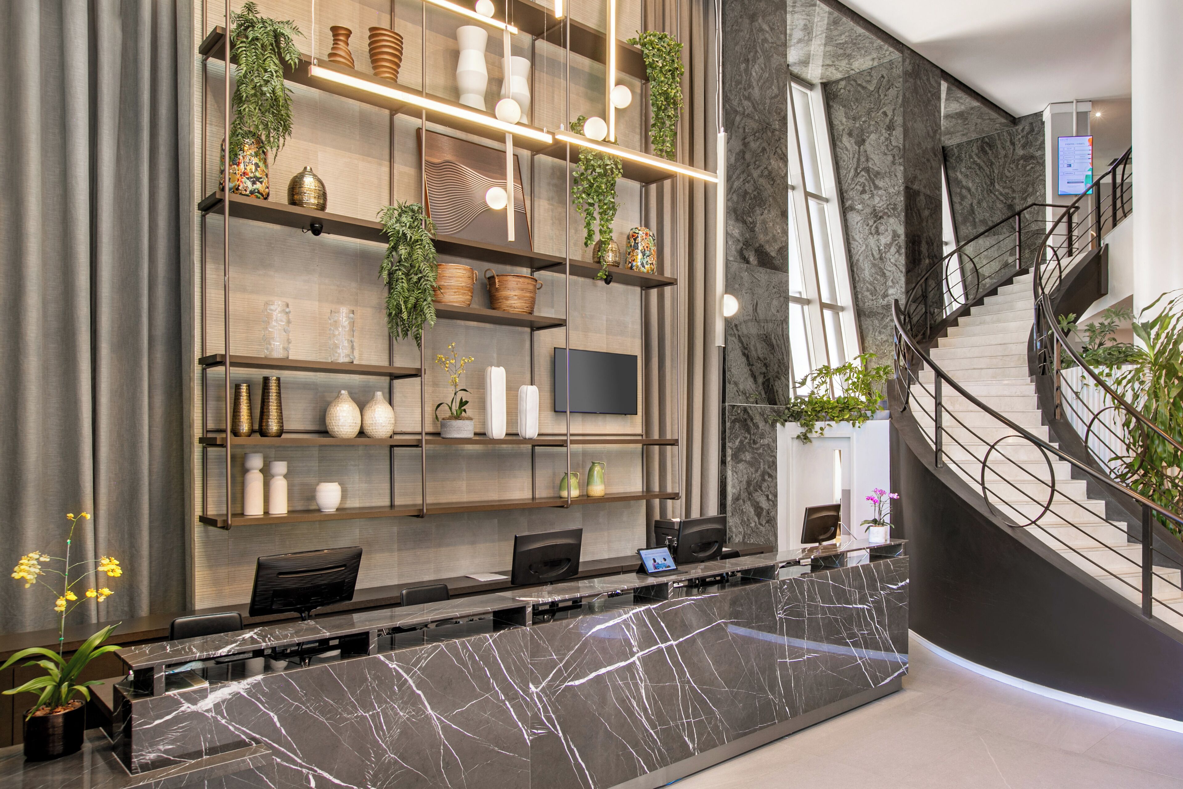 check-in/check-out kiosk