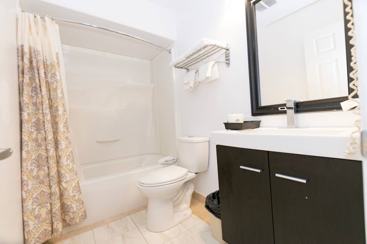 Kostenlose Toilettenartikel, Haartrockner, HandtĂŒcher