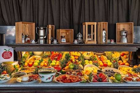 Breakfast buffet. Hotel Isa