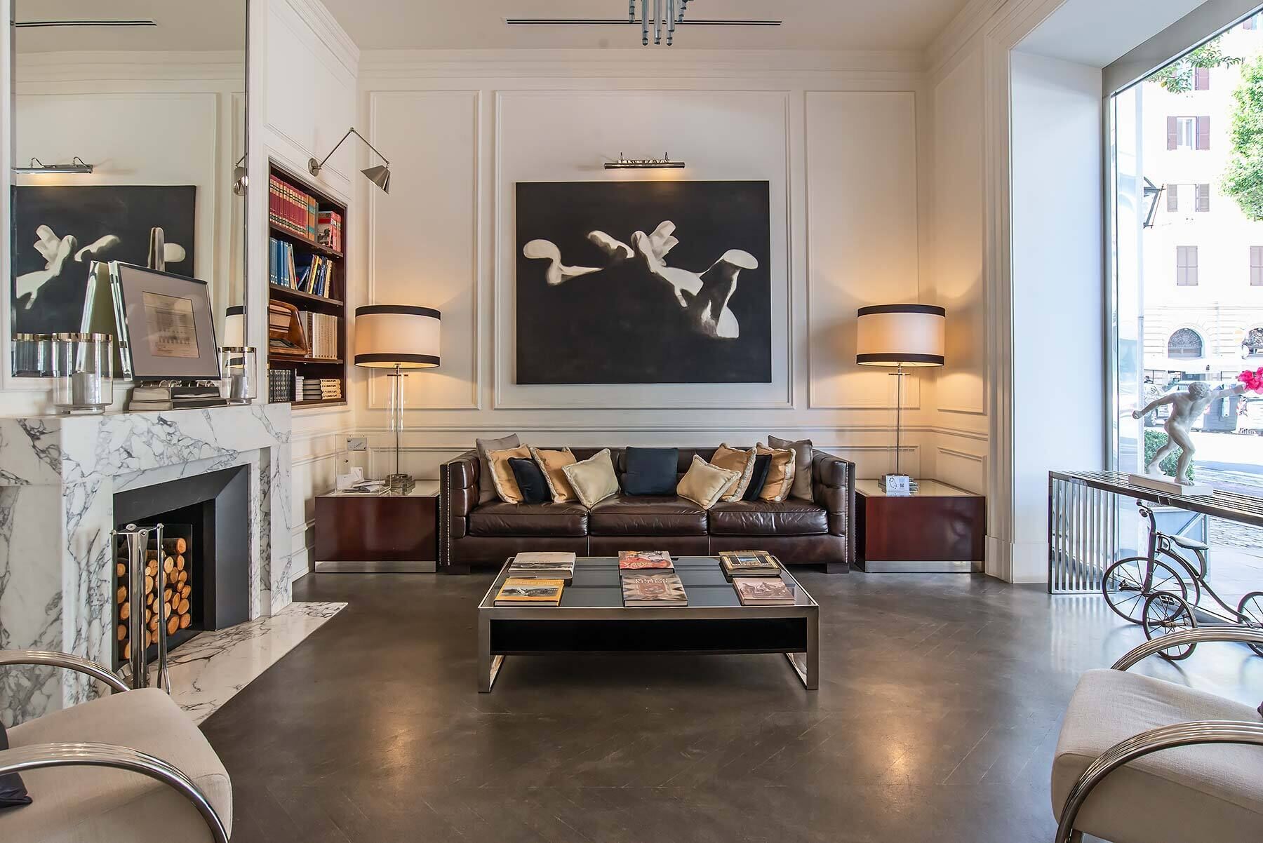 Sitteområde i lobbyen