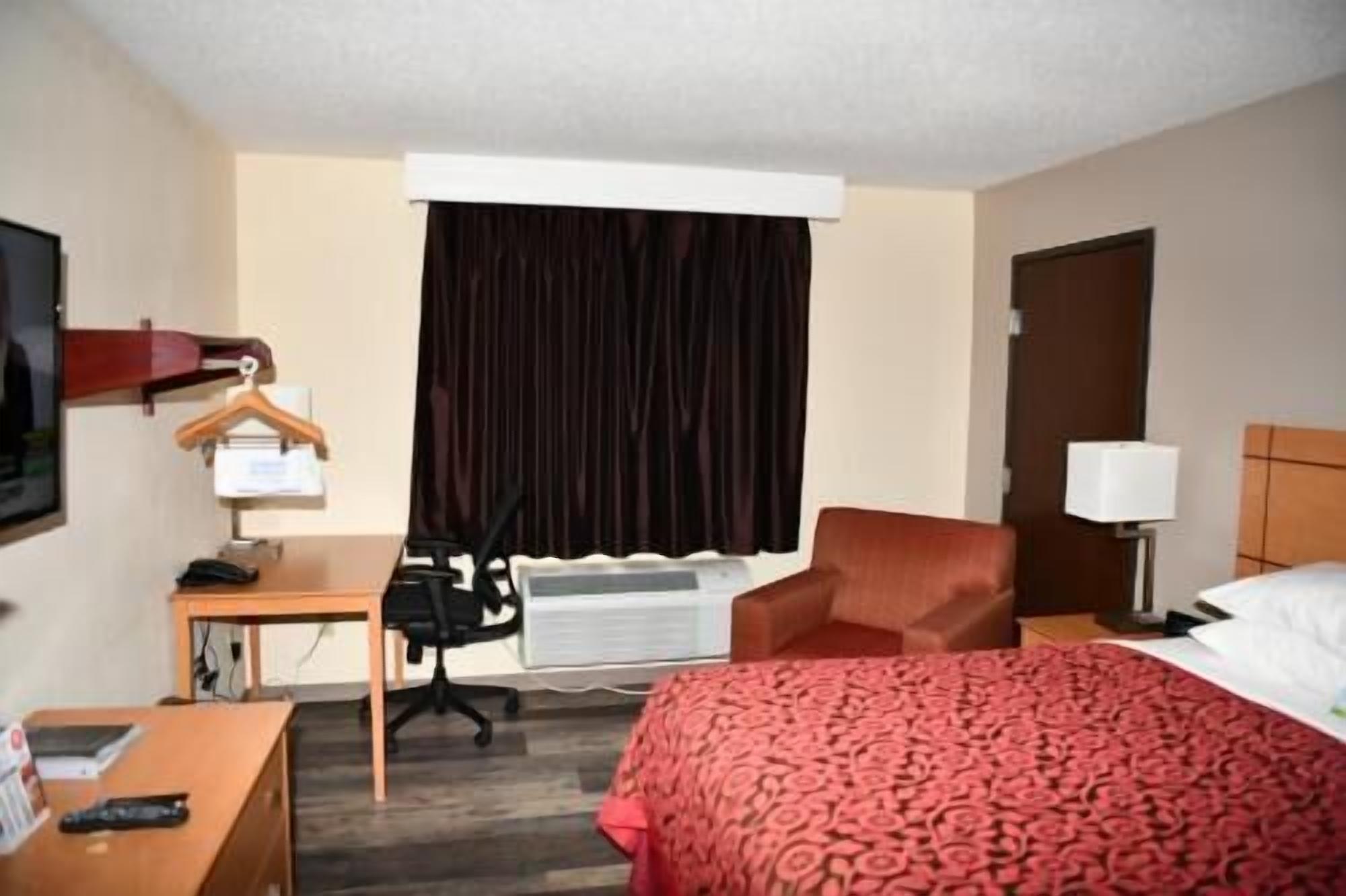 Individually furnished, desk, blackout drapes, iron/ironing board