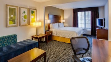 Pillowtop beds, in-room safe, desk, iron/ironing board