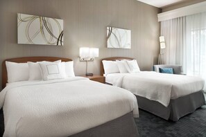 Room, 2 Double Beds, Non Smoking | Premium bedding, desk, blackout drapes, iron/ironing board