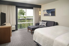 Room, 1 King Bed with Sofa bed, Balcony | Premium bedding, desk, laptop workspace, blackout curtains - Courtyard by Marriott Fort Lauderdale Weston (Weston)