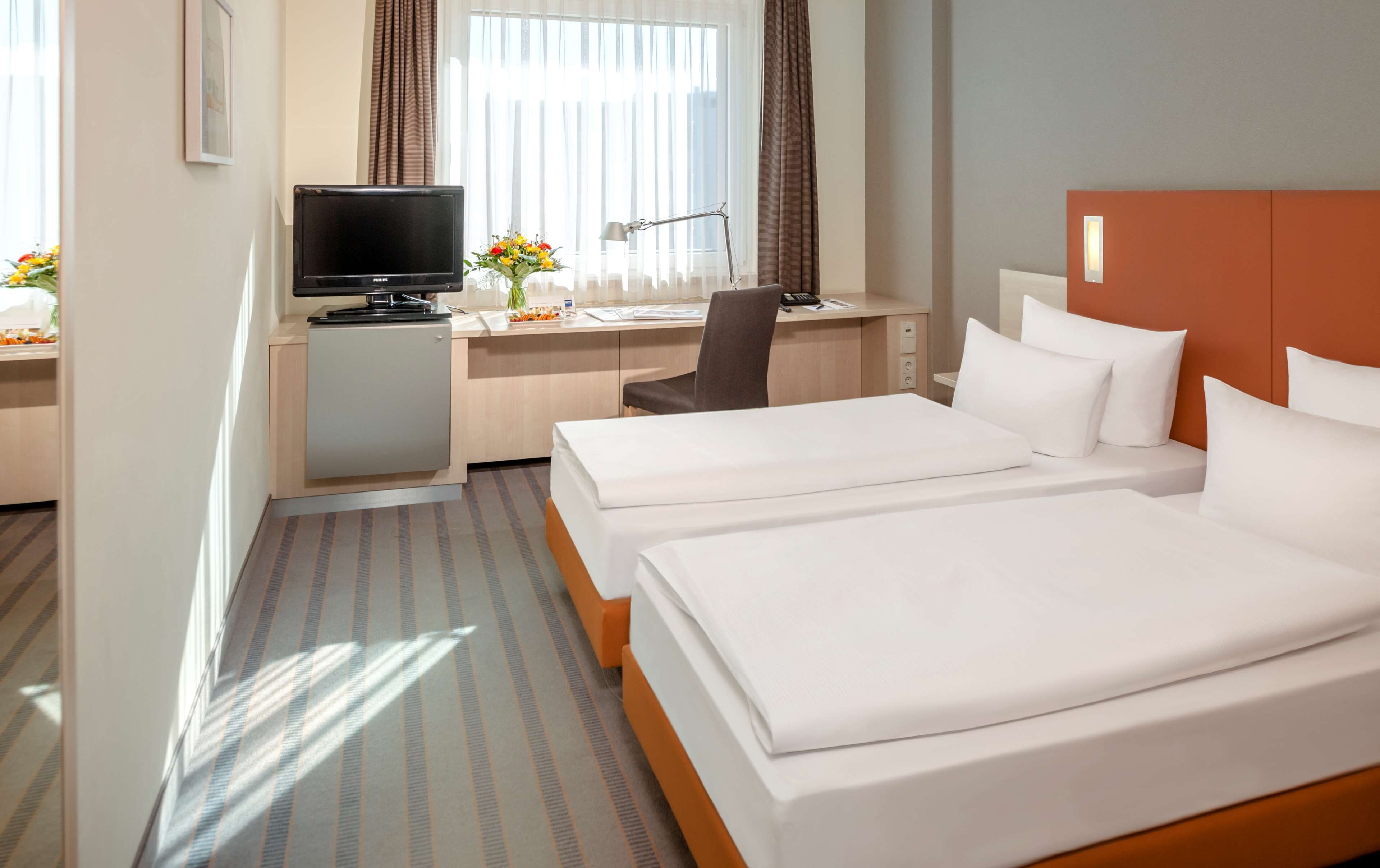 essential double room | premium bedding, memory-foam beds, desk, soundproofing