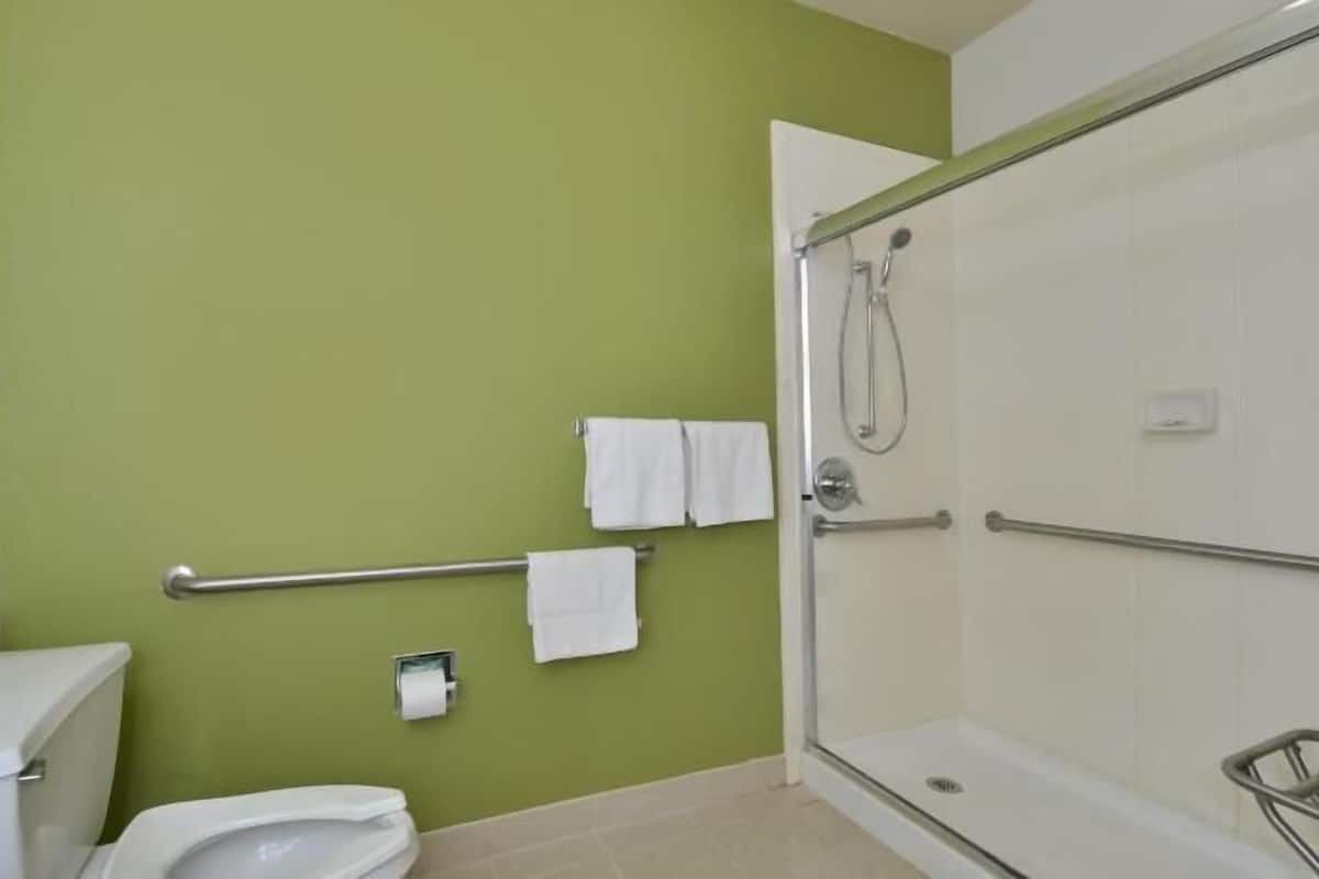 Bathroom | Hair dryer, towels