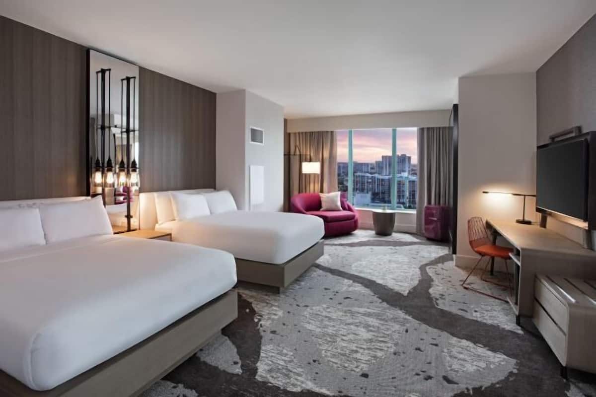 Premium bedding, pillow-top beds, in-room safe, iron/ironing board