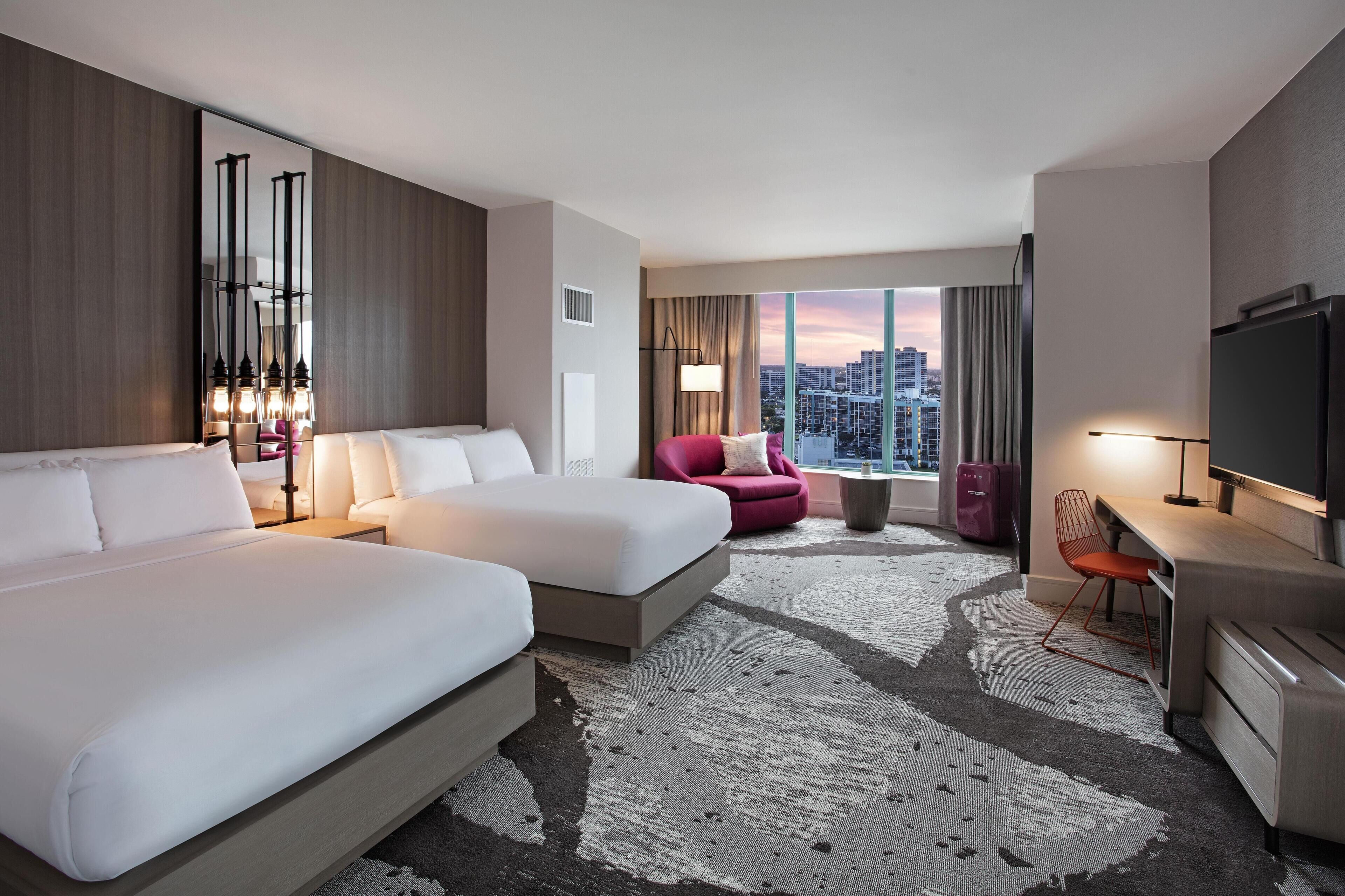 Room, 2 Double Beds, Accessible, Bathtub (Mobility & Hearing) | Premium bedding, pillowtop beds, in-room safe, iron/ironing board