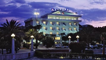 Front of property – evening/night