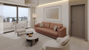 Luxe beddengoed, een gratis minibar, een kluis op de kamer