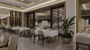 4 Restaurants, FrĂŒhstĂŒck, Mittagessen, Abendessen, internationale KĂŒche