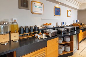Free daily buffet breakfast
