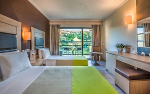 Basic Double Room (Land View) | In-room safe, free cribs/infant beds, free WiFi, bed sheets - Kipriotis Hippocrates Hotel by Anayia All Inclusive Resorts (Kos)