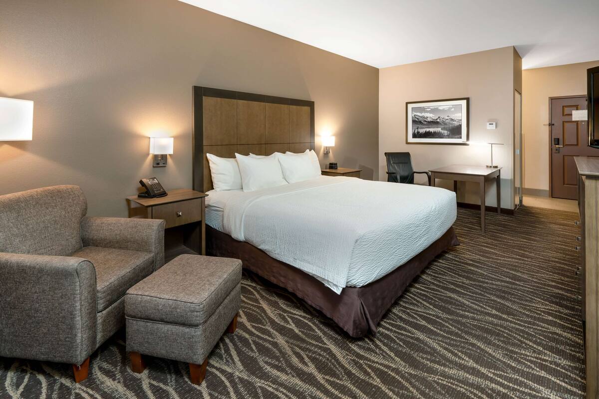 Standard Room, 1 King Bed, Refrigerator & Microwave | Premium bedding, pillow-top beds, in-room safe, desk