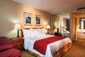 Premium bedding, pillow-top beds, in-room safe, desk