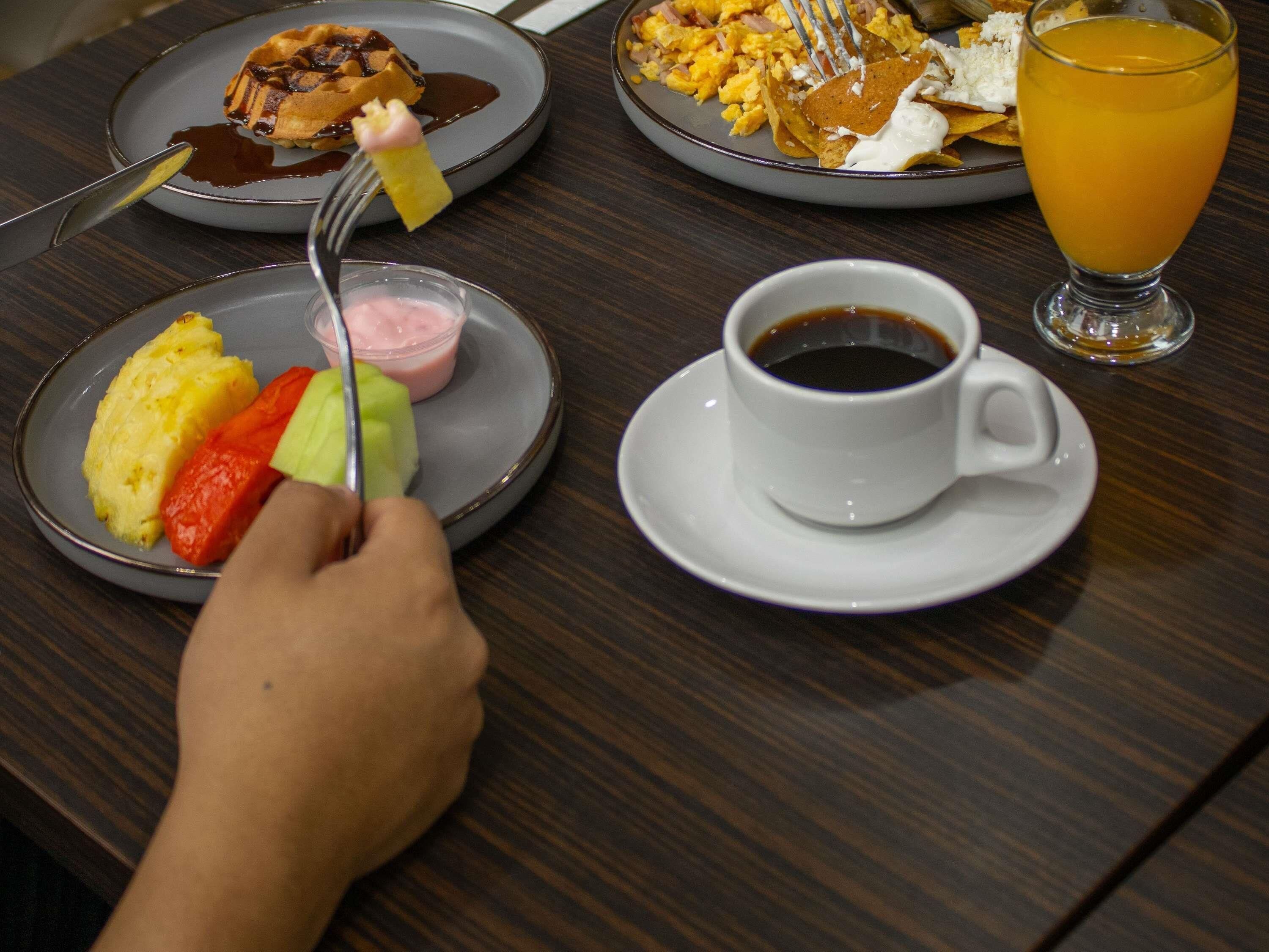 Daily buffet breakfast for a fee