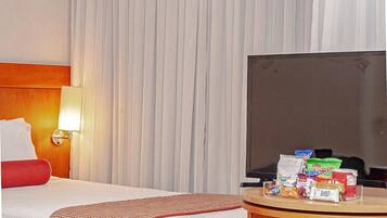 Minibar, in-room safe, desk, blackout curtains