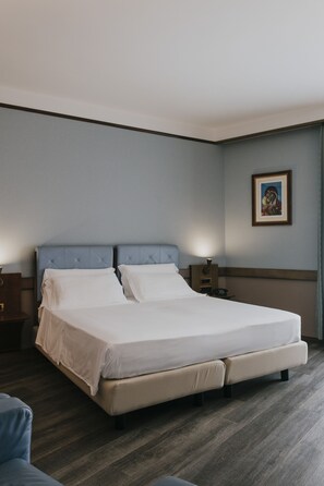 Cubrecamas, minibar, caja de seguridad en la habitación y escritorio 