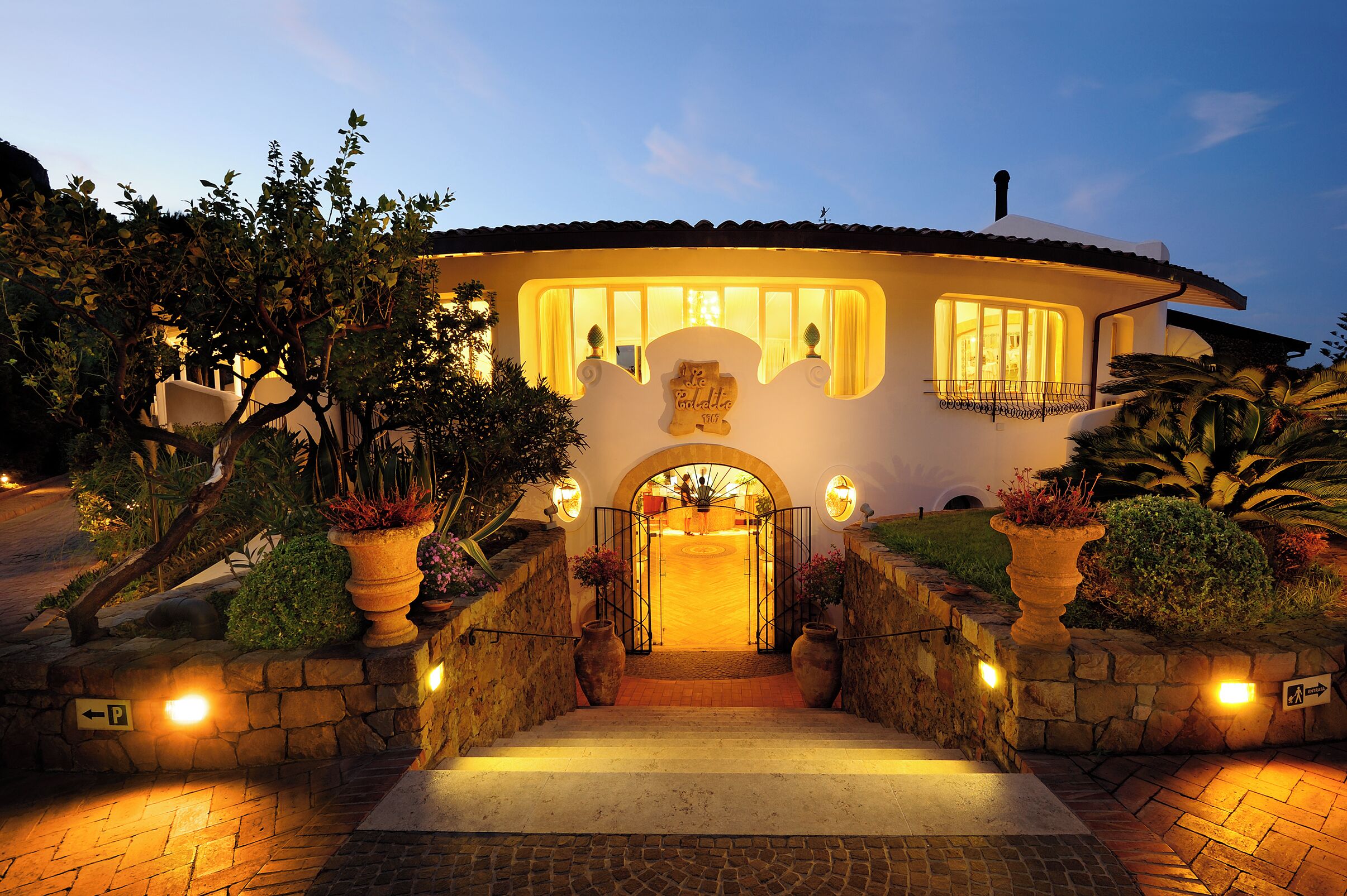 front of property – evening/night