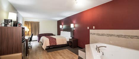 Standard Suite, 1 King Bed, Non Smoking, Jetted Tub | In-room safe, desk, laptop workspace, blackout drapes