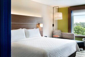 1 bedroom, desk, laptop workspace, blackout drapes