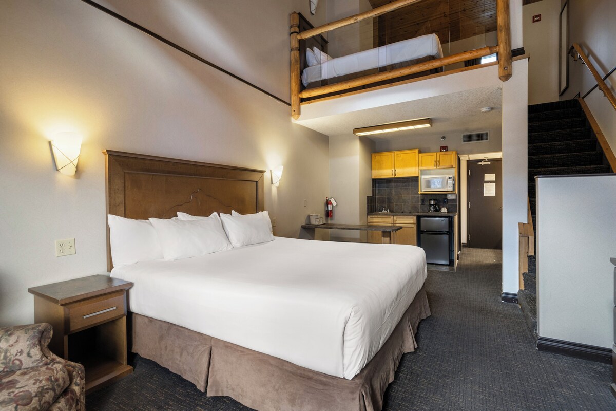 Loft Suite, King, 2 Twins | In-room safe, desk, blackout drapes, iron/ironing board