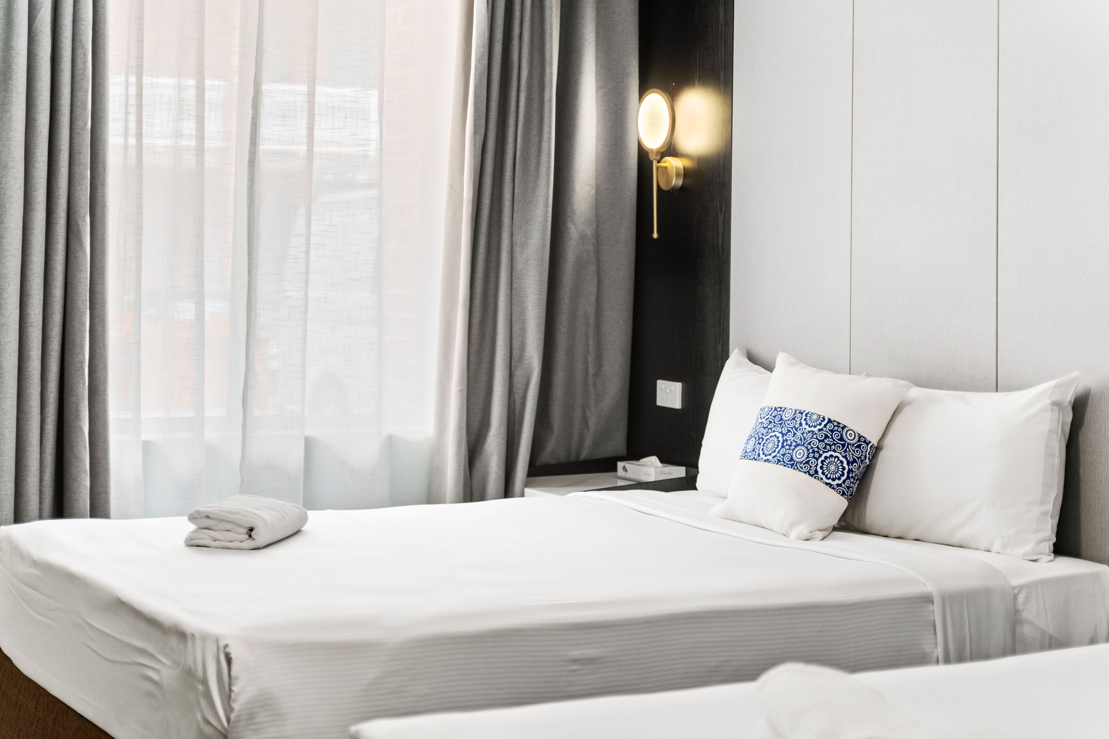 Premium bedding, individually decorated, individually furnished, desk