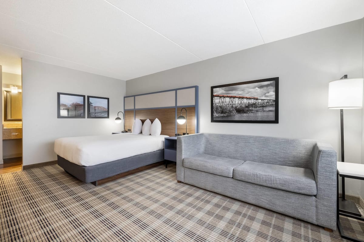 Quarto, 1 cama Queen, para não fumantes | Edredons de pluma, cofres nos quartos, escrivaninha