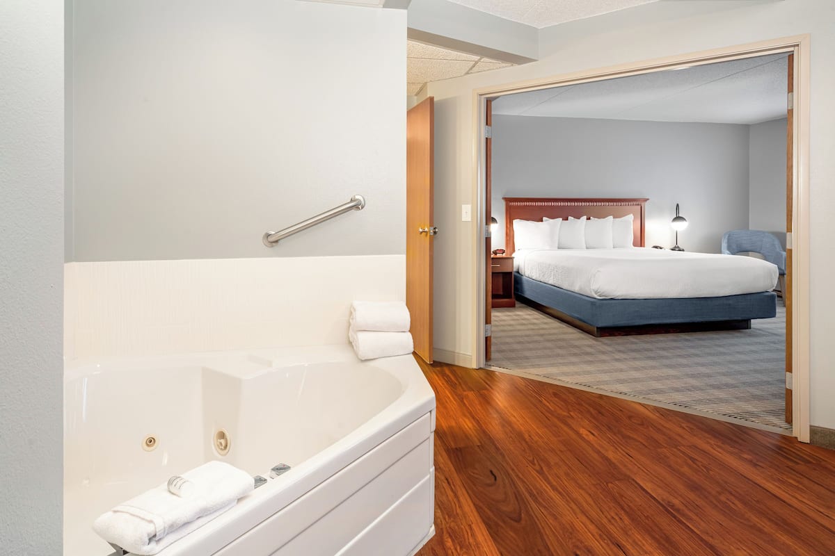 Deluxe Suite, 1 King Bed, Non Smoking | Down comforters, in-room safe, desk, laptop workspace