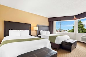 Standard Room, 2 Queen Beds, Non Smoking | Desk, iron/ironing board, free WiFi, bed sheets