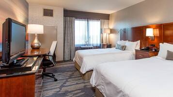 1 bedroom, desk, laptop workspace, iron/ironing board