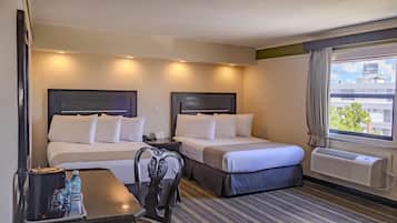 Standard Room, 2 Double Beds, Non Smoking | In-room safe, individually decorated, individually furnished, desk