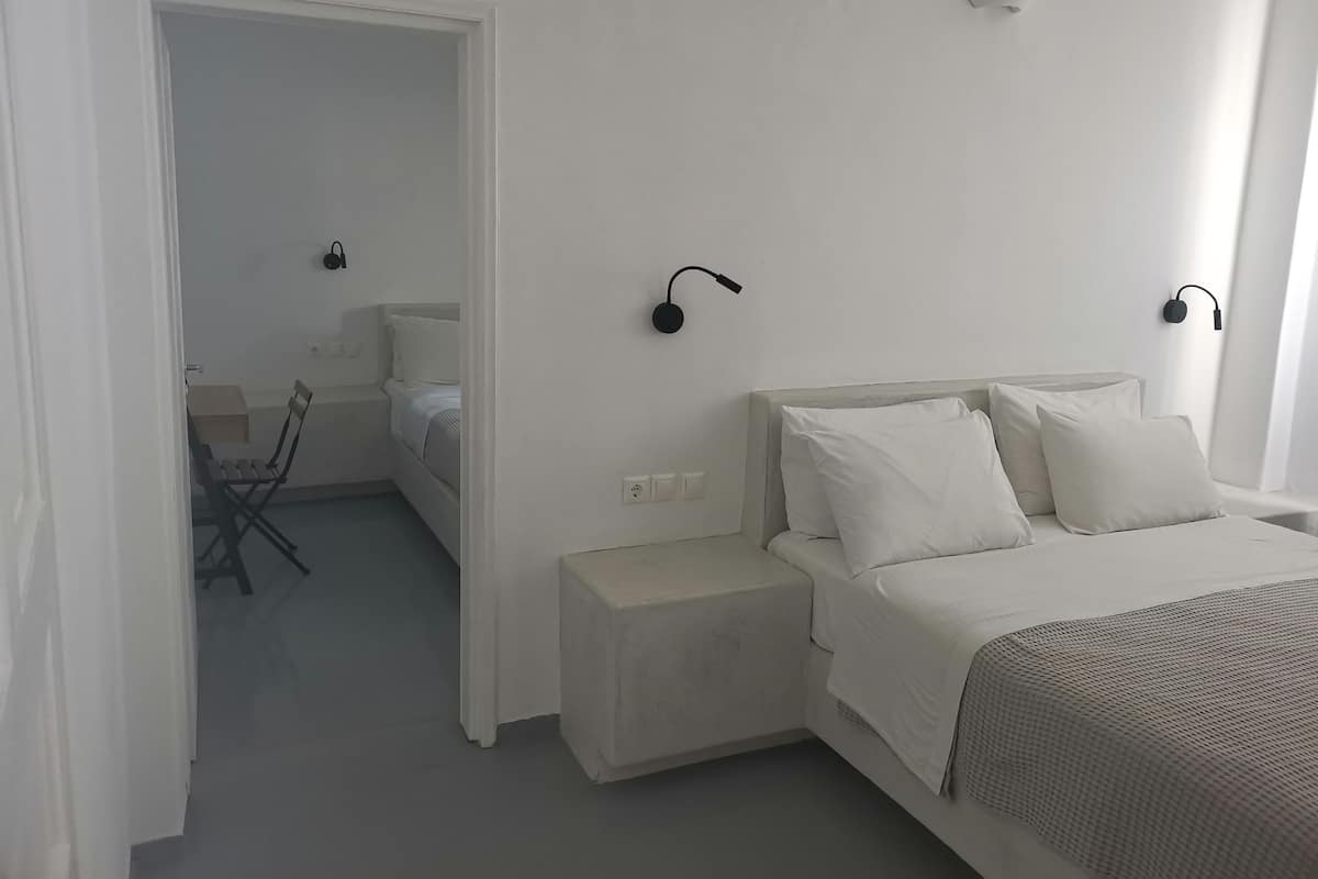 Deluxe-sviitti, 2 makuuhuonetta (Caldera View) | Tallelokero huoneessa, ilmaiset vauvansÀngyt, ilmainen Wi-Fi