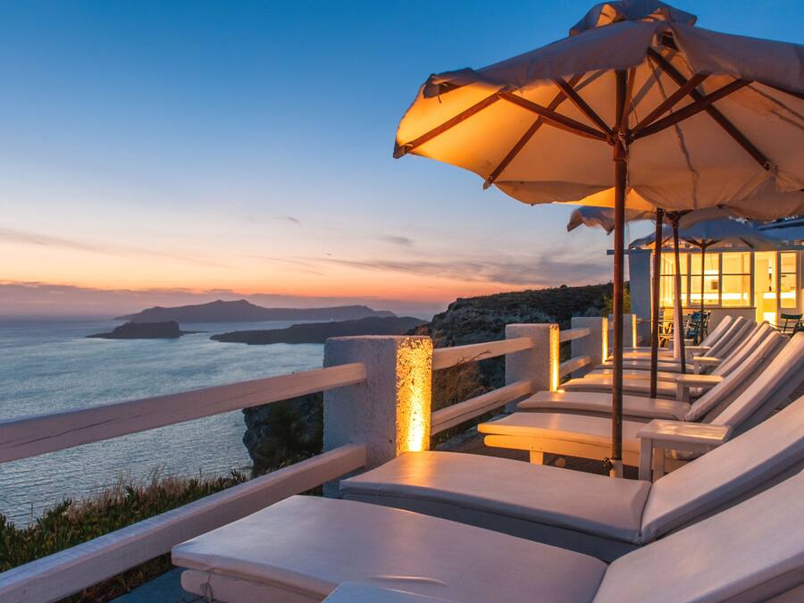 Vue depuis lâhĂ©bergement