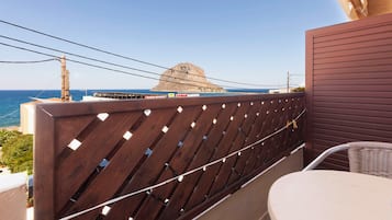 Petite Double Studio, Sea View | Vista balcone