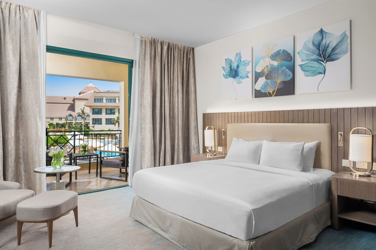 Sábanas de algodón egipcio, ropa de cama de alta calidad y minibar