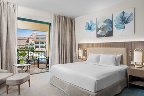 Egyptian cotton sheets, premium bedding, minibar, in-room safe - Hilton Pyramids Golf (6th of October City)