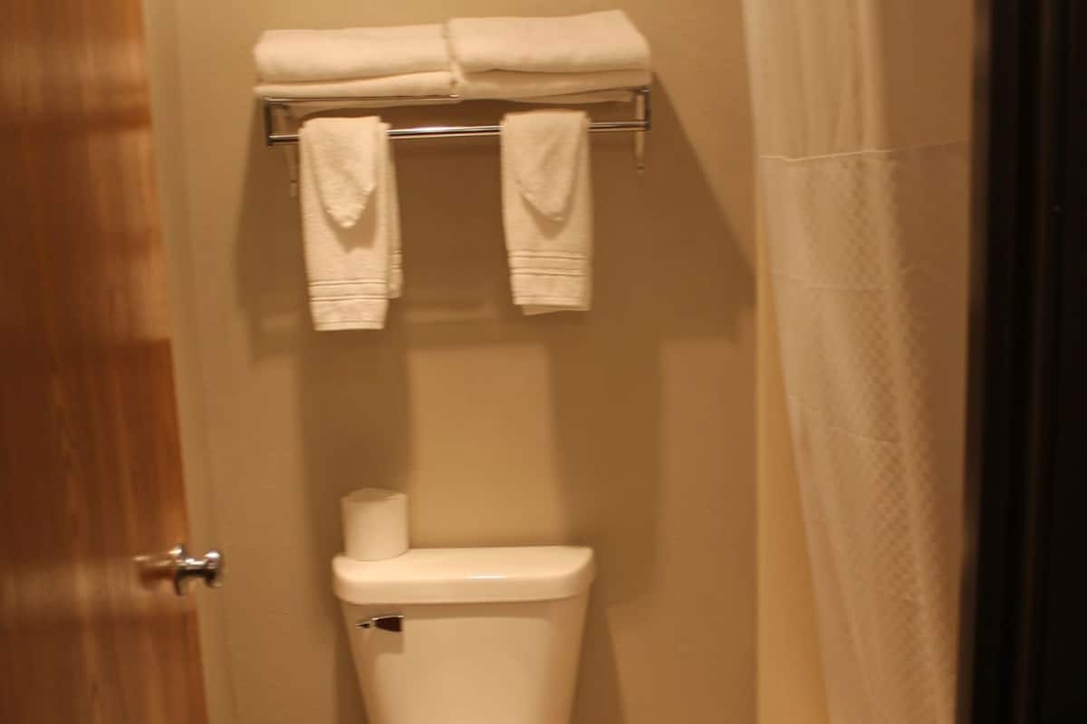 Bathroom | Hair dryer, towels