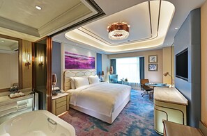 Premium bedding, minibar, in-room safe, desk