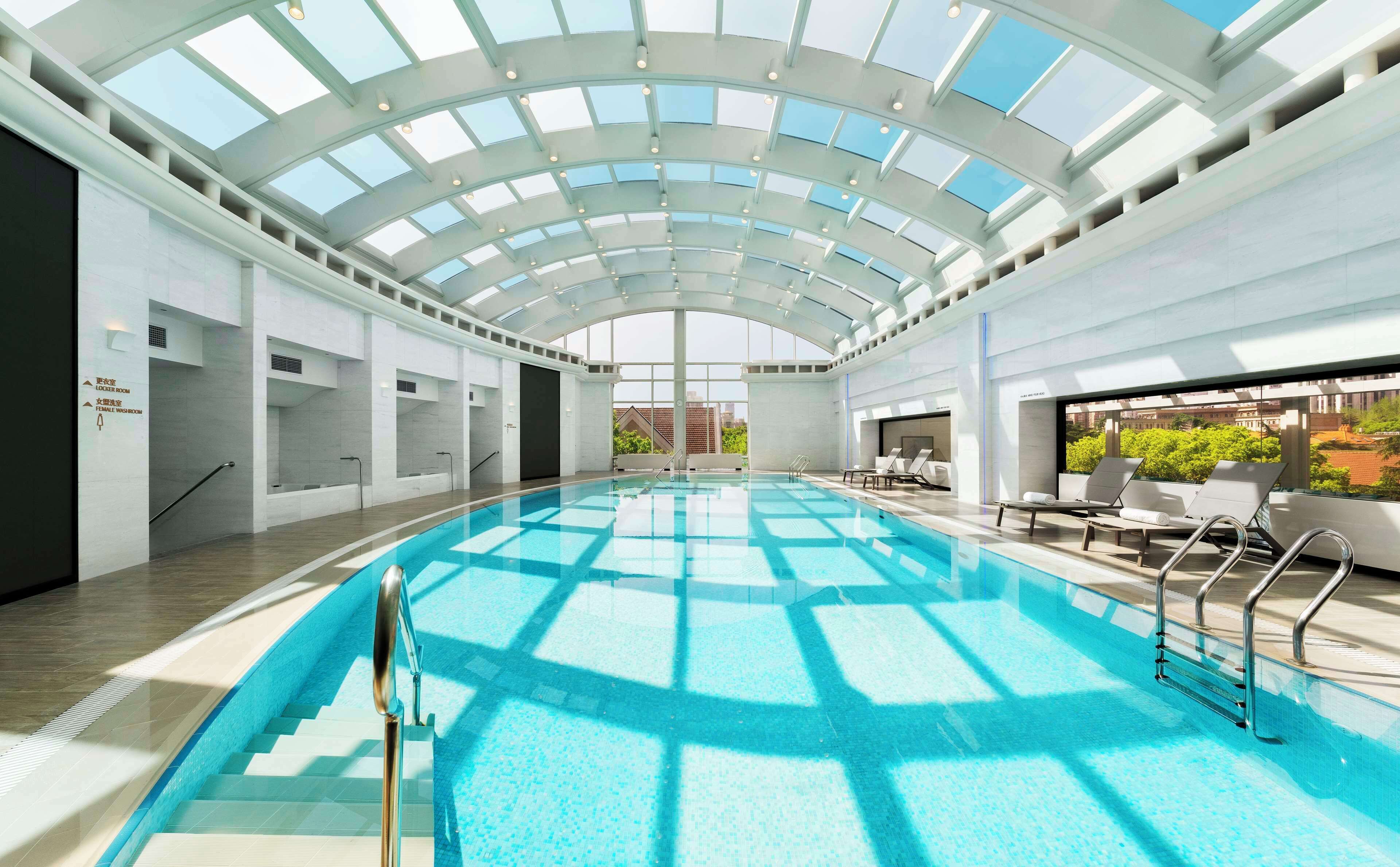 indoor pool, a waterfall pool