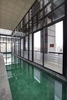 Outdoor pool, open 6:00 AM to 10:00 PM, sun loungers