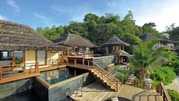 Presidential Villa, 3 Bedrooms, Private Pool, Ocean View | Premium bedding, minibar, in-room safe, desk