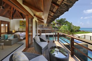 Villa Présidentielle, 3 chambres, piscine privée, vue océan | Literie de qualité supérieure, minibar, coffres-forts dans les chambres