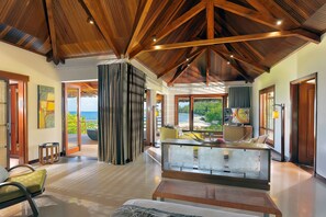 Presidential Villa, 3 Bedrooms, Private Pool, Ocean View | Premium bedding, minibar, in-room safe, individually decorated