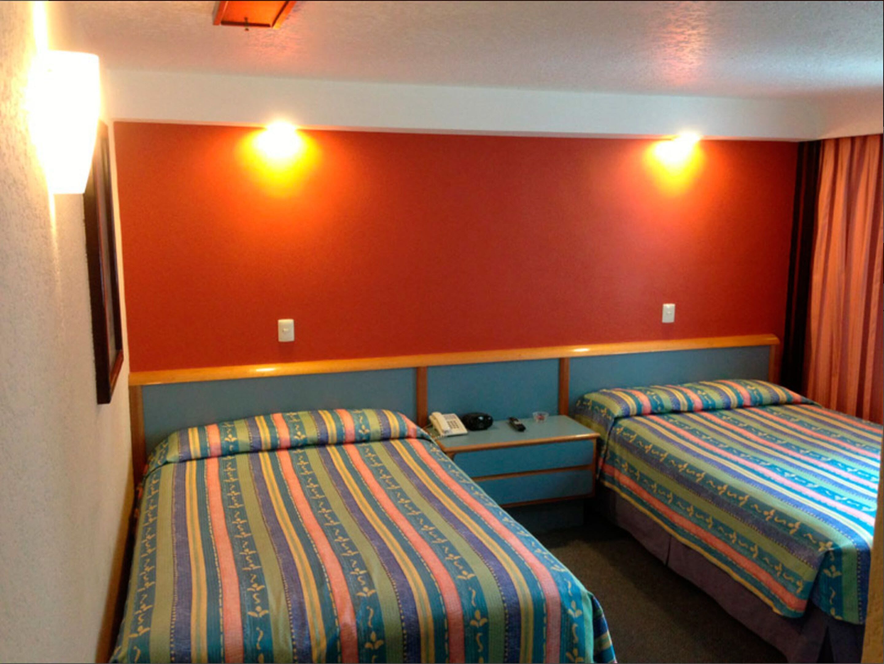 Desk, bed sheets