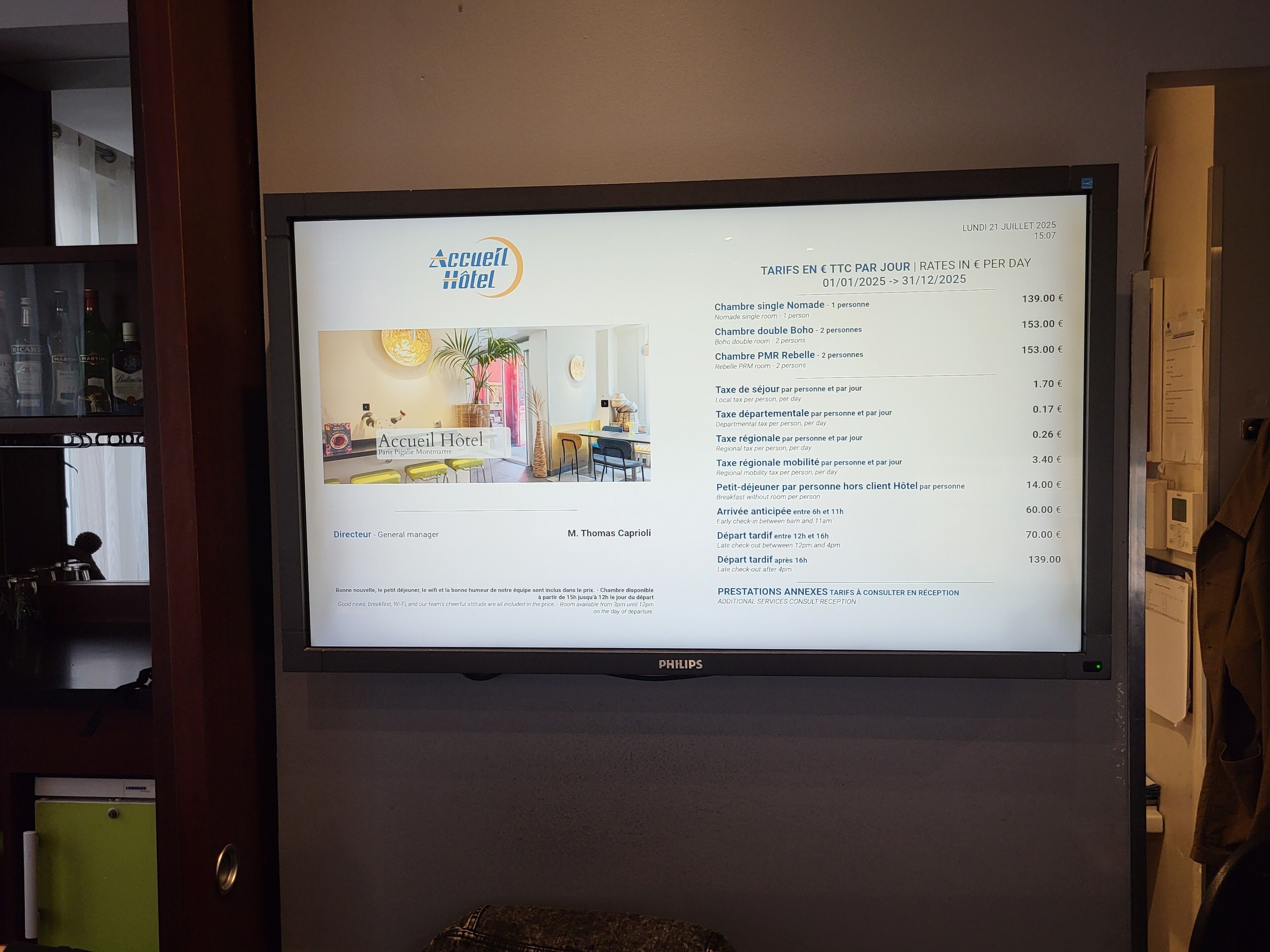 Foto - Accueil Hôtel Paris Pigalle Montmartre