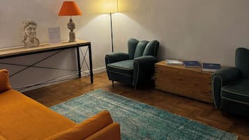 Classic Apartment, 1 Bedroom (first floor, no elevator) | Living area | Flat-screen TV