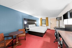 Room, 1 King Bed, Accessible, Non Smoking | Pillowtop beds, desk, laptop workspace, iron/ironing board