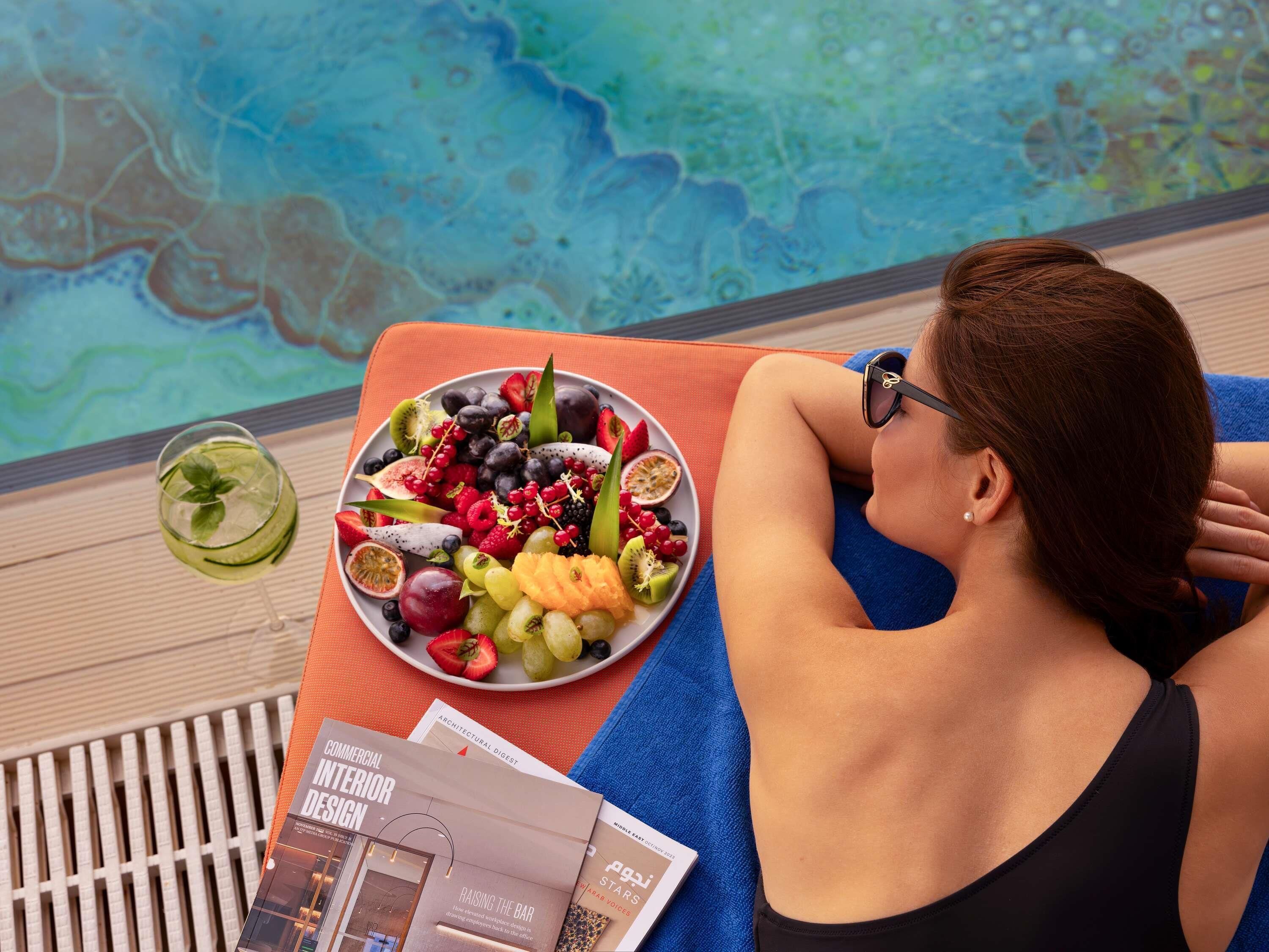 2 outdoor pools, pool umbrellas, pool loungers